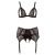Cottelli Plus Size - Csipke fehérnemű trió (fekete) 48200342