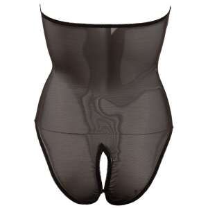 Fekete csipke body nyitott háttal és gáttal, Abierta Fina - Abierta Fina