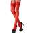 Cottelli piros csipkés harisnya fűzővel