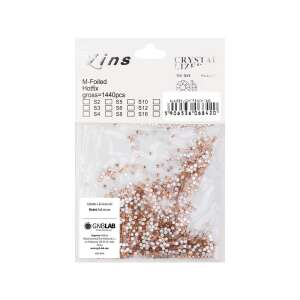 1440 darabos Light Peach színű SS5 méretű strassz kövek, forró ragasztáshoz, GNBLAB márka - Peach