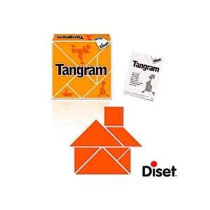 Disset Tangram kirakós játék gyerekeknek és felnőtteknek, útmutató füzettel - Logikai játék