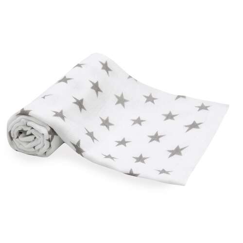 Scamp szürke csillagos textil pelenka, 1 db-os