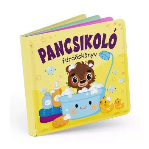 Pancsikoló fürdőkönyv babáknak, színes fürdőkönyv állatokkal