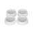 4 pack of white anti-vibration pads for washing machines, refrigerators, and dishwashers