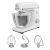 Electrolux E5KM1-4SWB white kitchen machine with whisk, dough hook and beater