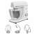 Electrolux E5KM1-4SWB 1200 W, 6 speed white-stainless steel kitchen robot with accessories