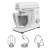 Electrolux E5KM1-4SWB 1200 W, 6 speed white-stainless steel kitchen robot with accessories
