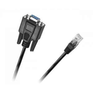 Cablu adaptor RS232 la RJ45, 1,8 m, negru - Cabluri UTP