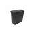 Esperanza EN101 Penge paper shredder, black, 10 liter basket, 5 sheet capacity, side view