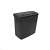 Esperanza EN101 Penge paper shredder, black, 10 liter basket, 5 sheet capacity, side view