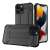 Black Armor case for iPhone 14 Pro Max, shockproof, protective