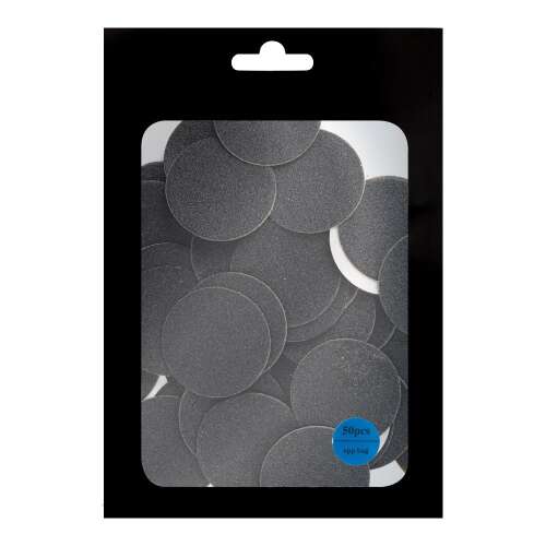 25mm átmérőjű, 240-as szemcseméretű csiszolókorongok, 50 darabos csomagolásban
