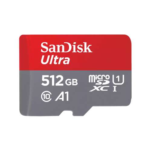 Sandisk 215424 MicroSD Ultra ANDROID card 512GB, 150MB/s, A1, Class 10, UHS-I 48273045