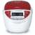 Tefal RK7051 multifunction electric cooker, front view, white and red, showing control panel