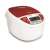 Tefal RK7051 multifunction electric cooker, white and red, angled view