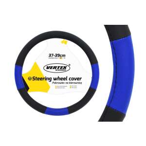 Czarna i niebieska osłona kierownicy, 37-39cm, Vertek - AMiO