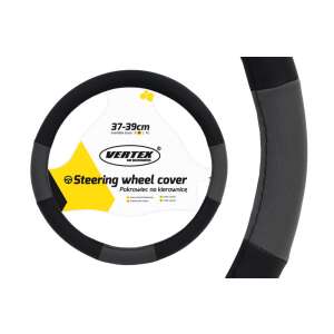 Čierny + sivý poťah na volant SWC-05-M (37-39 cm)