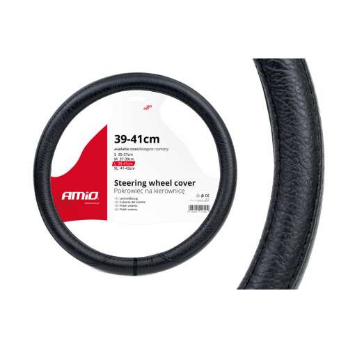 Husa pentru volan AMiO SWC-16-L, neagră, 39-41cm