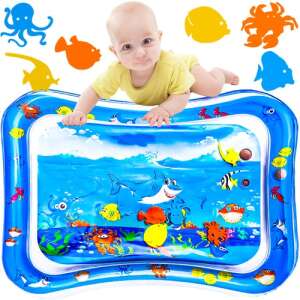 Kruzzel baba hasaló matrac, felfújható, feltölthető játszószőnyeg, tengeri világ, kék 48319649 