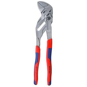 Knipex 86 05 250 nastaviteľné kliešte s kľúčom, 10 palcov, chróm-vanádiová oceľ, červené a modré rukoväte - Kliešte
