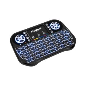 Rebel Mini Q5 Smart TV Box kabellose Tastatur, schräge Ansicht - Rebel