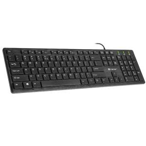 Tracer Ofis USB wired keyboard, black, full size, ergonomic design - Tracer Keyboard