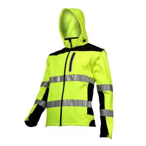 High-Vis Softshell Kabát - Levehető Karokkal - XL