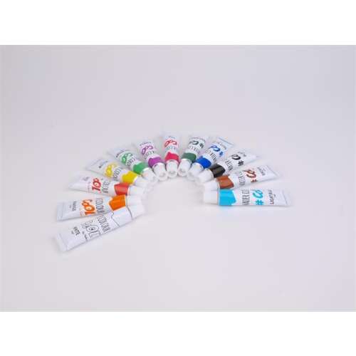 COOL BY VICTORIA Temperafarben-Set, 12 Farben, 12 ml Tuben, gemischte Farben