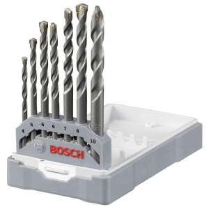 Bosch 2607017082 drill bit set, 7 pieces, for drilling concrete, stone, and masonry - Tool accessories
