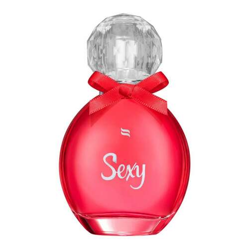 Obsessive Sexy feromon parfüm, 30ml, rózsaszín üveg, kristály alakú tetővel - Obsessive