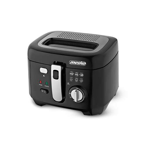 Фритюрник Mesko MS 4908 2,5L, черен, преден изглед