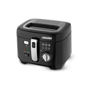 Frytkownica Mesko MS 4908 2,5L, czarna, widok z przodu - Olejarnia