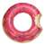 Ružový nafukovací plávající kruh v tvare donut, 50cm, s posypkou
