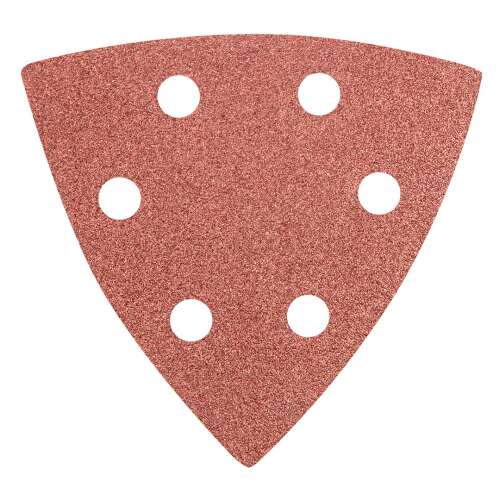 Delta sanding sheet, 93 x 93 mm, K 100 grit, 5 pack, with holes