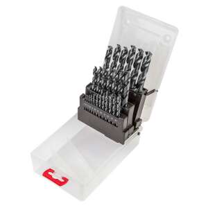 Set de 25 burghie metalice HSS-G, dimensiuni 1,0-13,0 mm, într-o cutie de depozitare din plastic - Accesorii pentru unelte