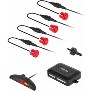 Peiying Tolatóradar - 4db Piros Érzékelő - LED Kijelzővel