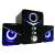 Esperanza EP153 Cancan 2.1 USB computer speakers with blue LED lights