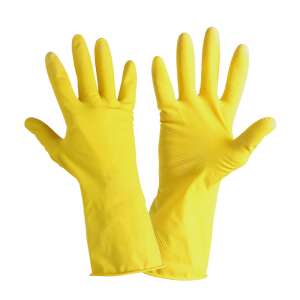 Sárga latex kesztyűk párja - Munkavédelmi kesztyű