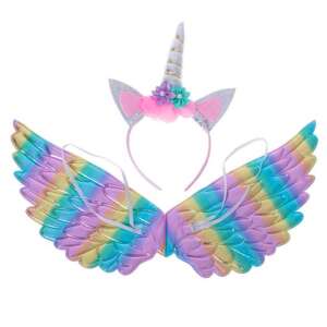 Unicorn costume set with headband, ears, horn and wings for kids - Costume for Kid