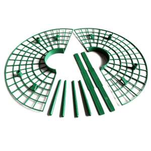 Strawberry plant support, green plastic, 30cm diameter, for growing strawberries, keeps fruit off the ground, prevents rot and mold, disassembled - Plant Support & Stake