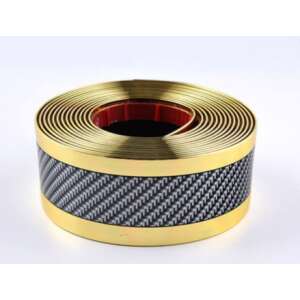 Gold and carbon fiber car door edge guard trim sticker - Car decal