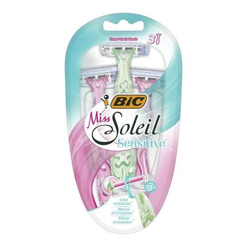 Női eldobható borotva BIC "MISS SOLEIL SENSITIVE" - 3 db/bliszt