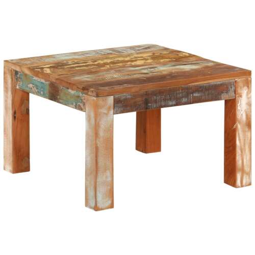 vidaXL tömör újrahasznosított fa dohányzóasztal 55 x 55 x 35 cm 53465780 - Dohányzóasztal