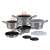 Berlinger Haus Moonlight Collection 10+3 piece cookware set with titanium coating