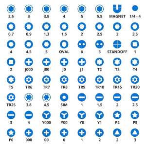 iFixit Mako Precíziós Bit Készlet, 64 darabos csavarhúzó készlet mágneses nyéllel, különféle méretű és típusú bittel az elektronikai javításhoz - IFixit