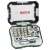 Bosch 2607017322 bit set with ratchet, 32 pieces, open case