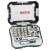 Bosch 2607017322 bit set with ratchet, 32 pieces, open case