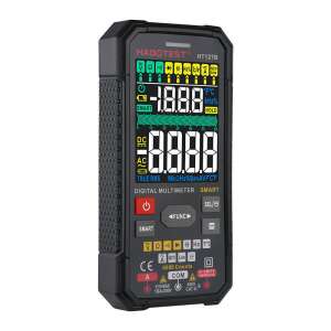Habotest HT127B digital multimeter, black, with large display and multiple functions - Habotest Multimeter