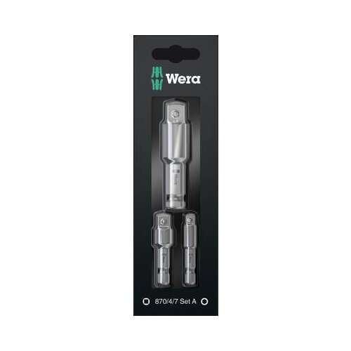 Wera 05073200001 bitfej készlet, 3 piece set of bits