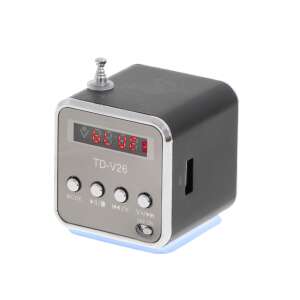 Przenośny, ładowany radiowy głośnik LCD z Bluetoothem TD-V26